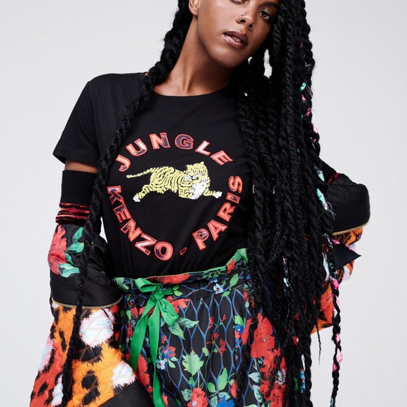 Kenzo Tops - KENZO x H&M Paris Jungle Women's Tiger Shirt S